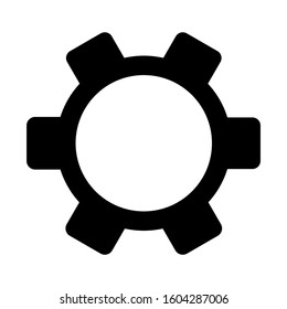 Setting Gear icon isolated sign symbol vector illustration - high quality black style vector icons
