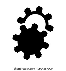 Setting Gear icon isolated sign symbol vector illustration - high quality black style vector icons
