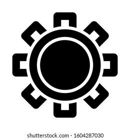 Setting Gear icon isolated sign symbol vector illustration - high quality black style vector icons
