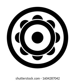 Setting Gear icon isolated sign symbol vector illustration - high quality black style vector icons
