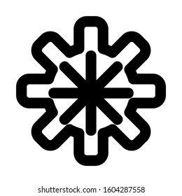Setting Gear icon isolated sign symbol vector illustration - high quality black style vector icons
