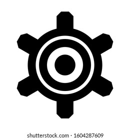 Setting Gear icon isolated sign symbol vector illustration - high quality black style vector icons
