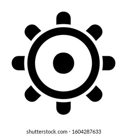 Setting Gear icon isolated sign symbol vector illustration - high quality black style vector icons
