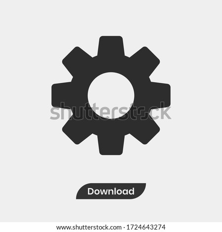 Setting Gear icon . Gear sign