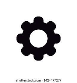 Setting gear icon symbol vector