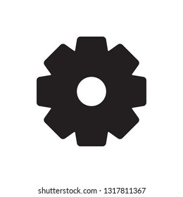 Setting, gear icon in trendy flat style design. Vector graphic illustration. Editable vector stroke. EPS 10.