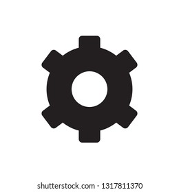 Setting, gear icon in trendy flat style design. Vector graphic illustration. Editable vector stroke. EPS 10.