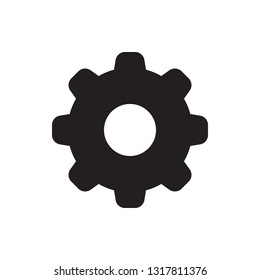 Setting, gear icon in trendy flat style design. Vector graphic illustration. Editable vector stroke. EPS 10.