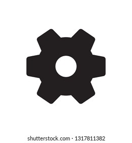 Setting, gear icon in trendy flat style design. Vector graphic illustration. Editable vector stroke. EPS 10.
