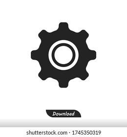 Setting gear icon vector eps 10