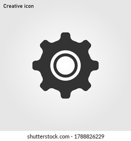 Setting gear icon vector eps 10