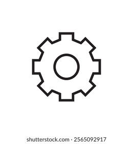 setting gear icon vector eps outline 
