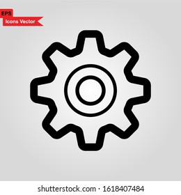 setting and gear  icon vector illustration - premium vector

