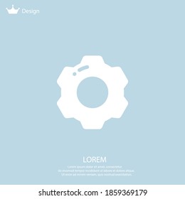 Setting, gear icon. Vector illustration EPS 10.