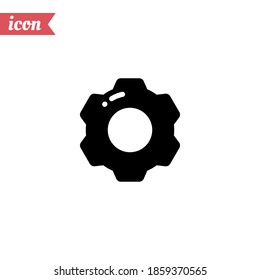 Setting, gear icon. Vector illustration EPS 10.