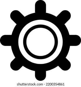 Configurar la ilustración vectorial de icono de engranaje en fondo blanco..eps
