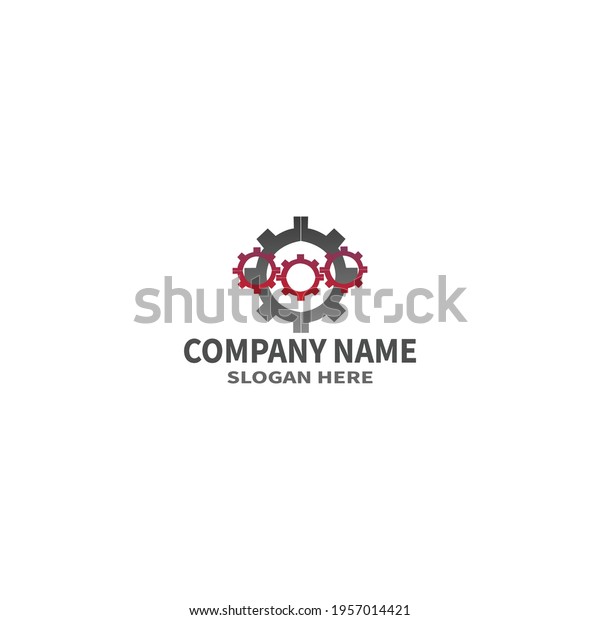 Setting  Gear  Logistic 
Global Blue Solid Logo with place for tagline. Vector Icon Template
background