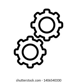 Setting Gear Vector Icon Design Template