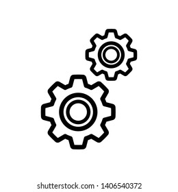 Setting Gear Vector Icon Design Template