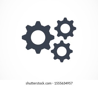 Setting Gear Vector Icon Design Template.Gear vector icon. Setting Gear Vector Icon. Setting Gear Vector Icon cogs symbol. Cog wheels Cogs circle illustration. 