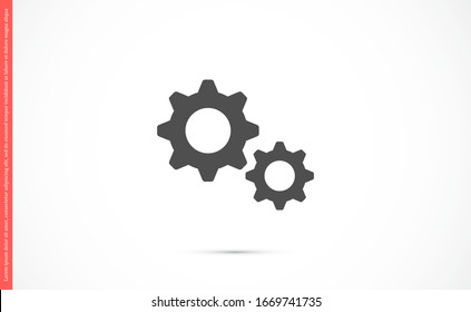 Setting Gear Vector Icon Design Template.Gear vector icon. Setting Gear Vector Icon. Setting Gear Vector Icon cogs symbol. Cog wheels Cogs circle illustration