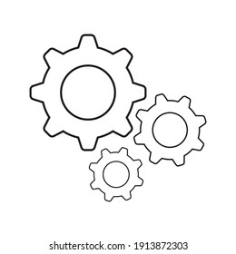 Setting Gear Vector Icon Design Template.Gear vector icon. Setting Gear Vector Icon. Setting Gear Vector Icon cogs symbol. EPS 10