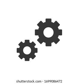 Setting gear vector icon illustration for web and design