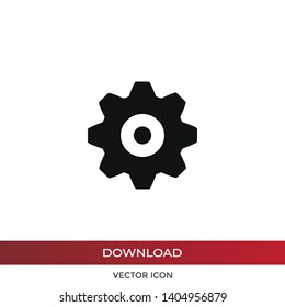 Setting Gear vector icon in modern design style for web site and mobile app