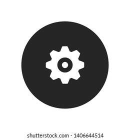 Setting Gear vector icon in modern design style for web site and mobile app