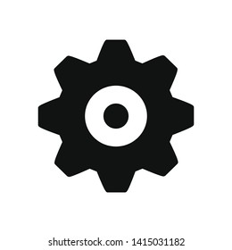 Setting Gear vector icon in modern design style for web site and mobile app
