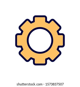 setting gear work learning online icon vector illustration