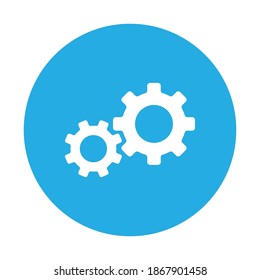 setting gears computer icon vector