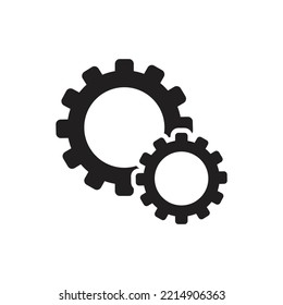 Setting gears icon design. Cogwheel group. Gear design. isolated on white background. vector illustration