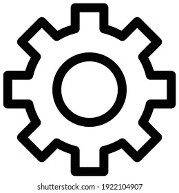 Setting gears icon. Line, glyph and filled outline colorful version, clock gear outline and filled vector sign. Symbol, logo illustration. Different style icons set. Settings icon