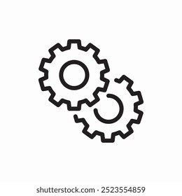 setting generic control panel icon sign vector