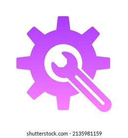 Configuración del diseño de un icono de gradiente de glifos