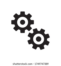 Setting with glyph icon illustration
