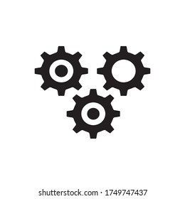 Setting with glyph icon illustration