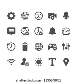 Setting glyph icons