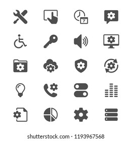 Setting glyph icons