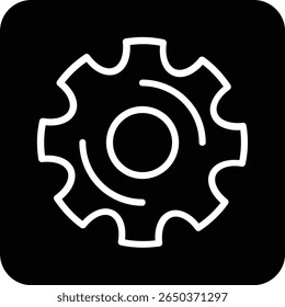 Setting Glyph Vector Icon Design