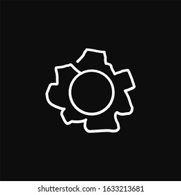 Setting. Hand Drawn Outline Style Minimalist, Modern, and Elegant SEO Search Engine Optimization Icon. Vector Logo Editable.