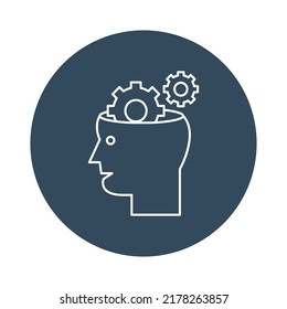  Setting head Vector icon which is suitable for commercial work and easily modify or edit it

