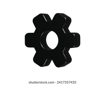  Setting icon 3d render illustration - Powered by Shutterstock - Get 15% off with code: PIKWIZARD15