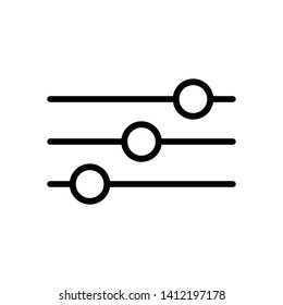 Setting Icon. Adjustment Button Symbol for Design Elements, Websites, Presentation and Application - Vector.
