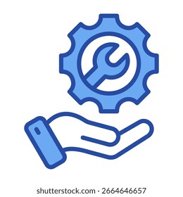 Definição da ilustração do vetor azul do ícone