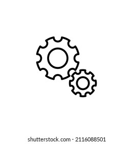 Setting Icon. Cog Settings sign and symbol. Gear Sign