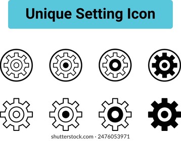 Setting icon. Cog wheel icon. Gear wheel icon. vector icon. vector illustration.