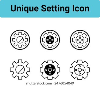 Setting icon. Cog wheel icon. Gear wheel icon. vector icon. vector illustration.