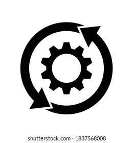 setting icon with cogwheel in engineering
